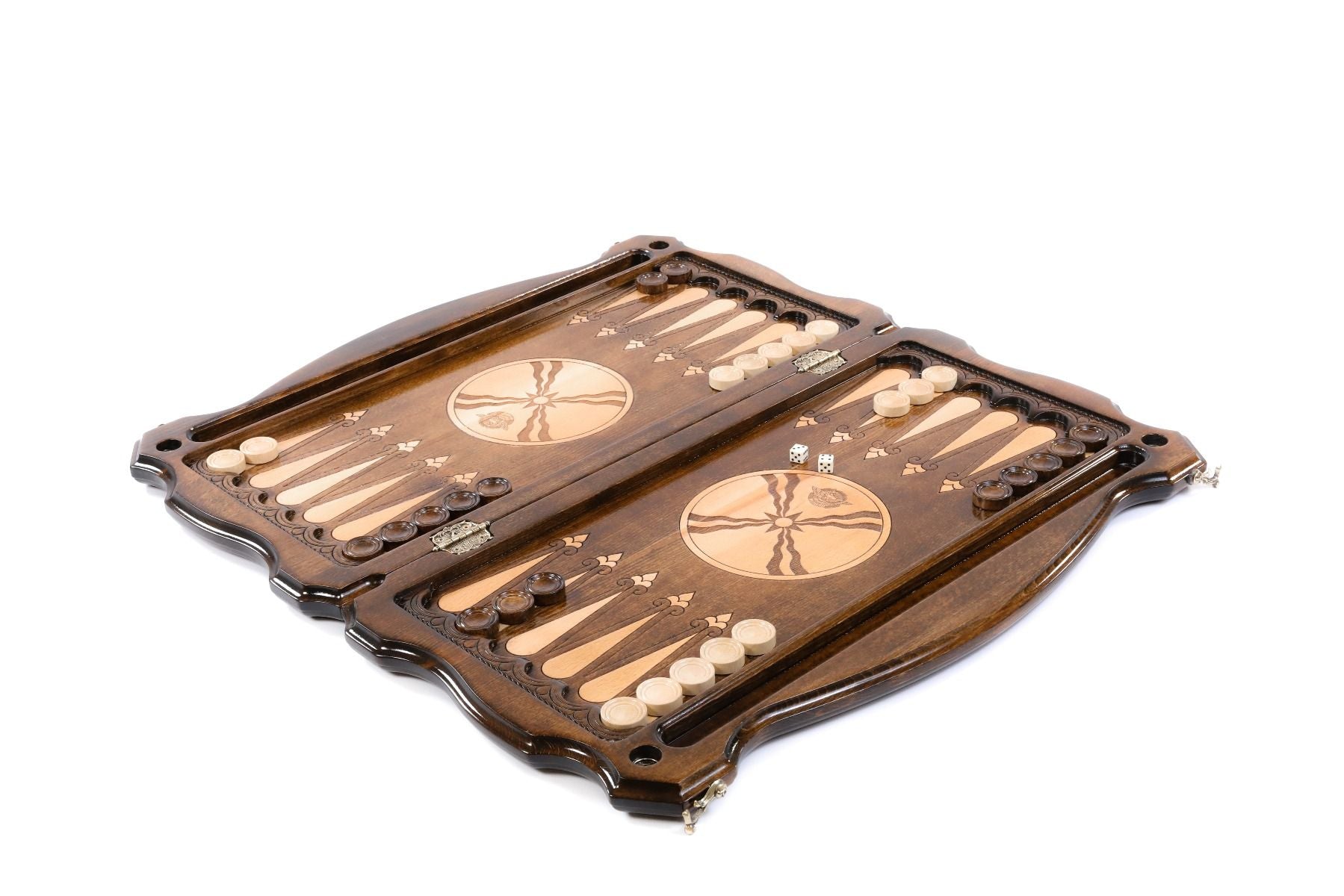 Immerse in the legacy of Assyria with a backgammon set that brings ancient symbols to life.