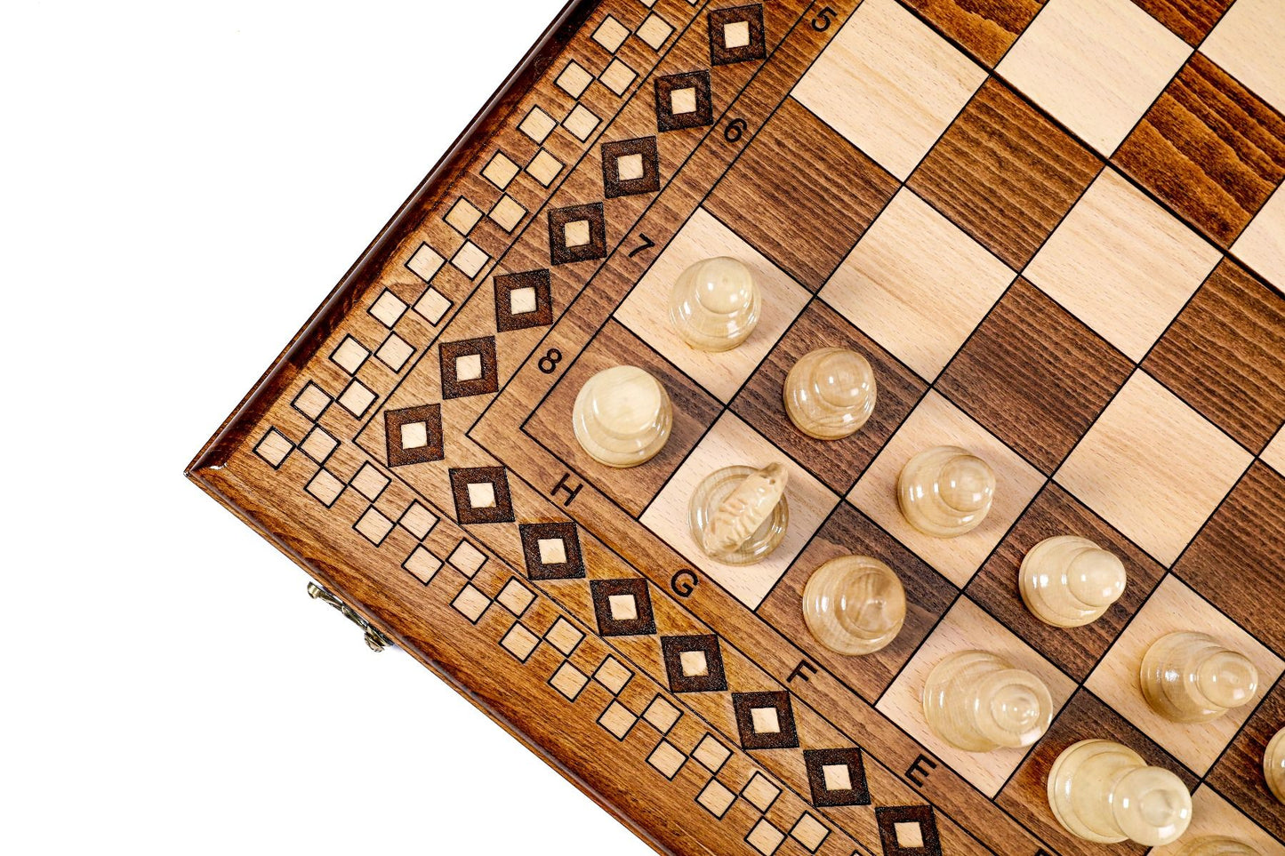 Armenian Carpet Pattern Wooden Chess Set: A Unique Cultural Masterpiece