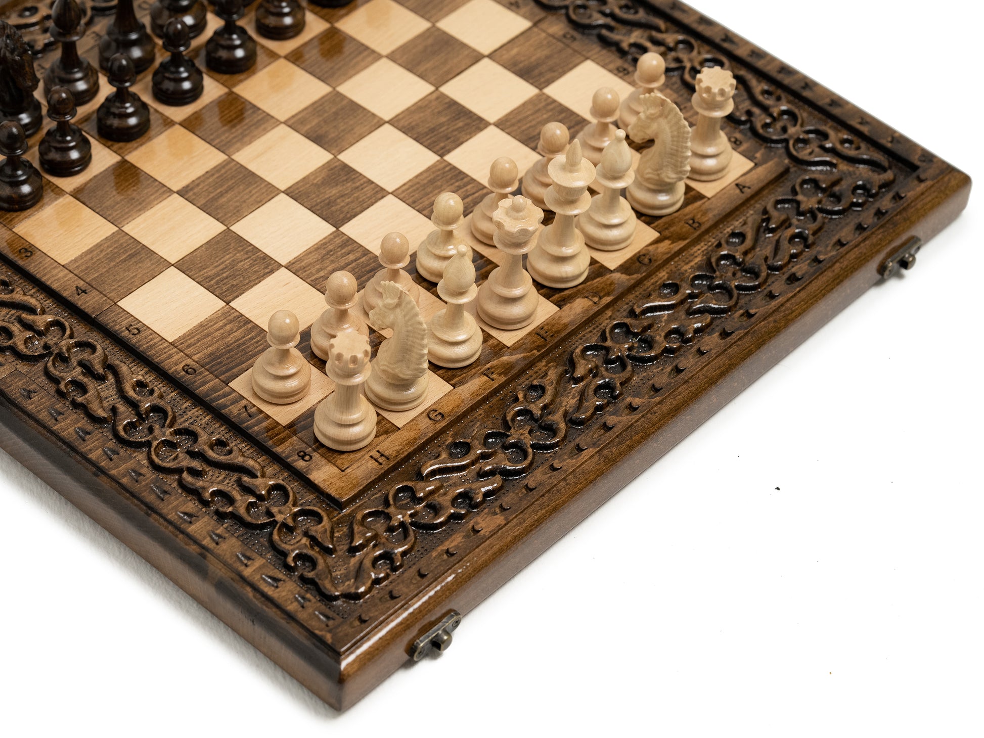 Elegant handmade chess set perfect for game nights