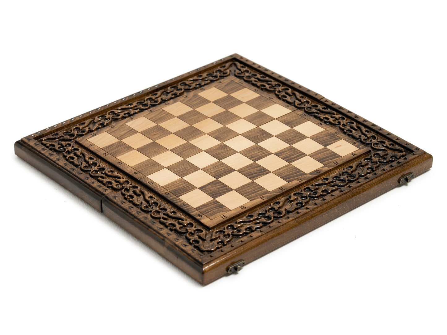 High-quality handmade chess board with traditional pieces