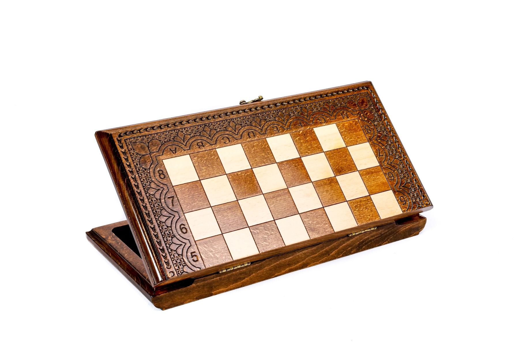 Engage in the art of strategy with a wooden chess set that redefines classic elegance through innovative and unique design touches.
