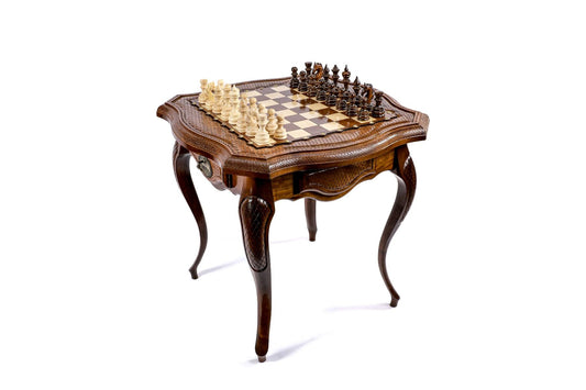 ImperialChess's 'Royal Grandeur' luxury chess table, crafted by Master Hrachya Ohanyan, with a design that exudes sophistication.