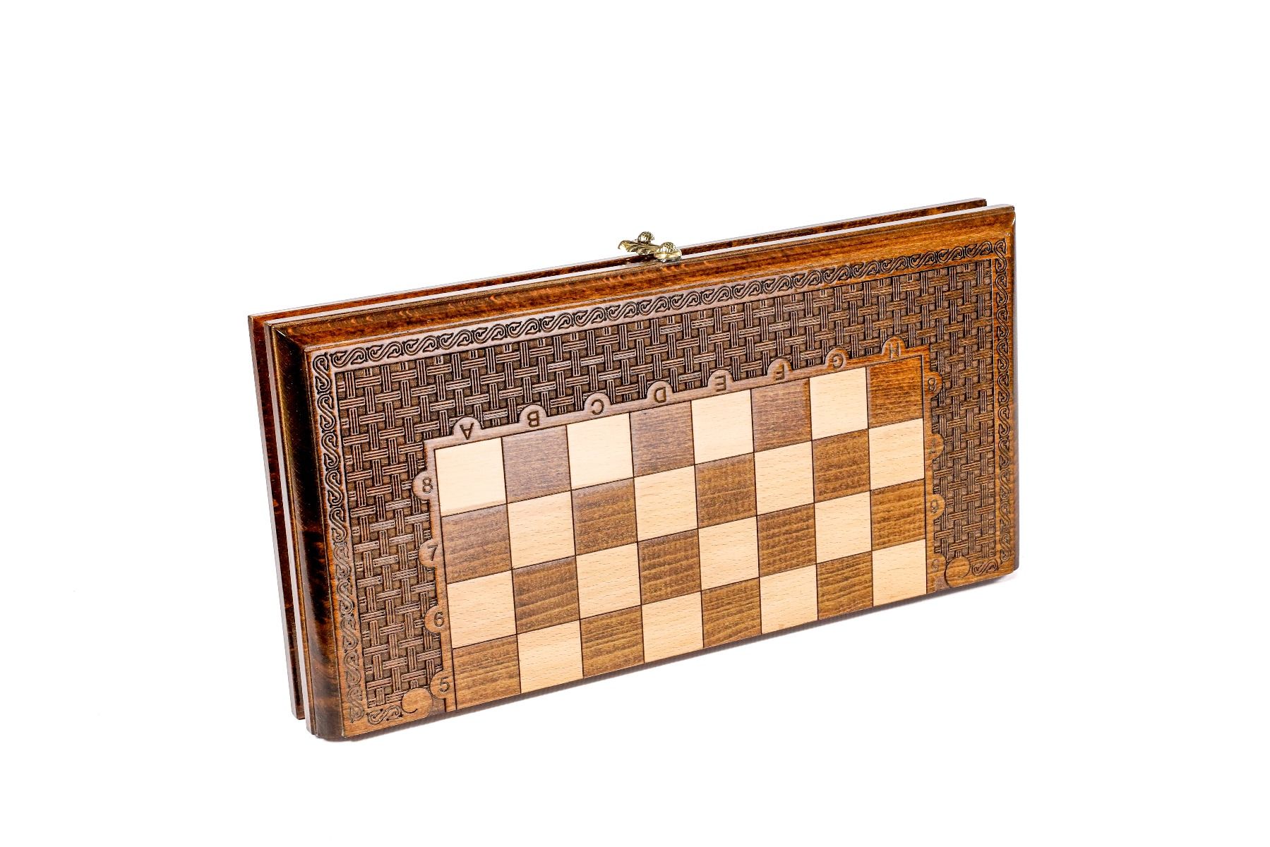 Celebrate the fusion of traditional gaming and craftsmanship with a set that offers the tactile pleasure and strategic diversity of chess and backgammon.