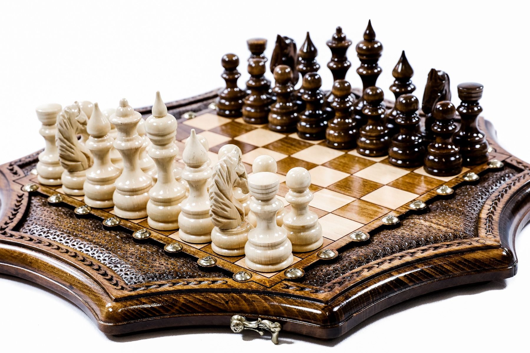 Dive into the world of luxury chess with a set that combines classic strategy with unique, artisanal craftsmanship and sophisticated design.
